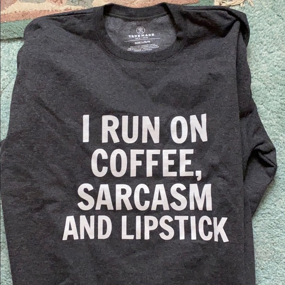 Tops - 🎉Host Pick🎉 Coffee Sarcasm Lipstick Sweatshirt